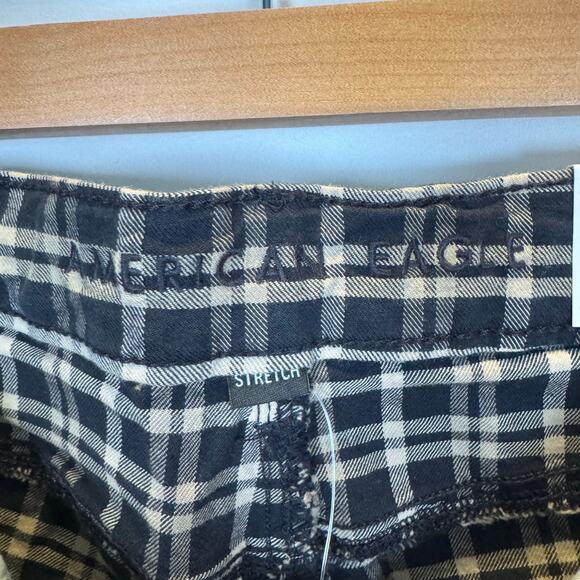American Eagle Women’s 8S Plaid Stretch Mom Jeans High Rise Cotton Blend NWT - Picture 13 of 13